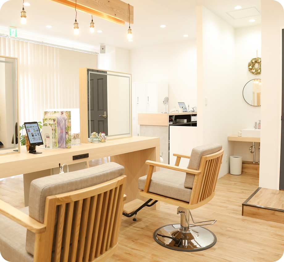 アネモネサロンの店内