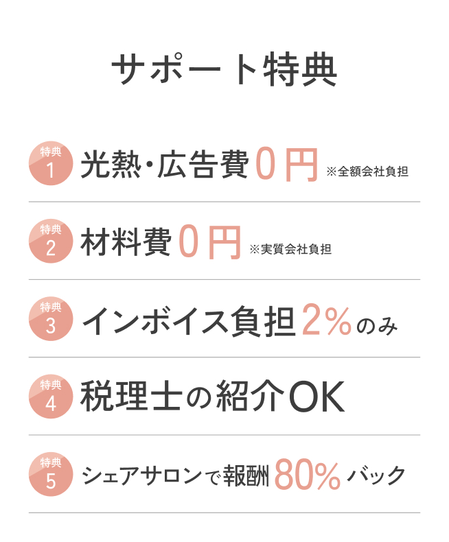 サロンスタッフの様子